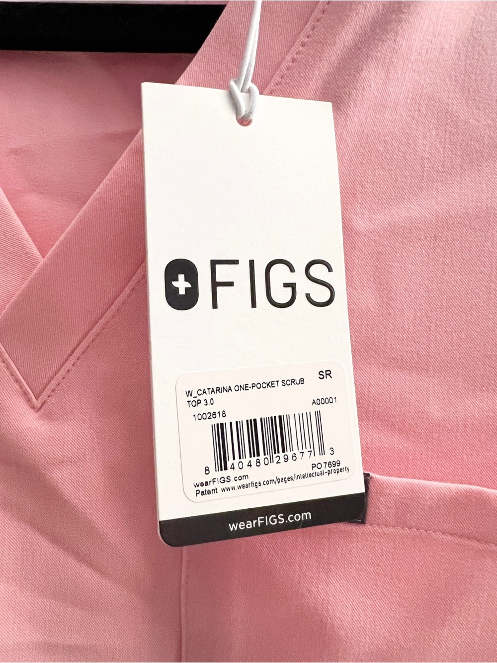 FIGS | Catarina One Pocket Scrub Top 3.0 in Sunrise Pink - Size S - Picture 7 of 9